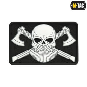 Antsiuvas M-Tac Bearded Skull 3D PVC Black/White