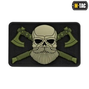 Antsiuvas M-Tac Bearded Skull 3D PVC Black/Olive